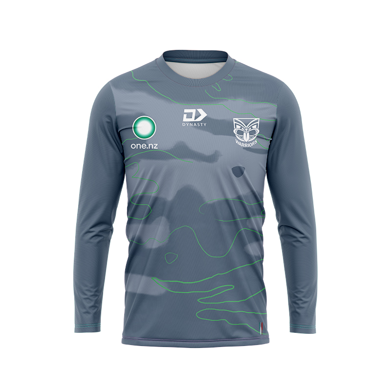 NRL New Zealand Warriors 2024 Long Sleeve Training Jersey
