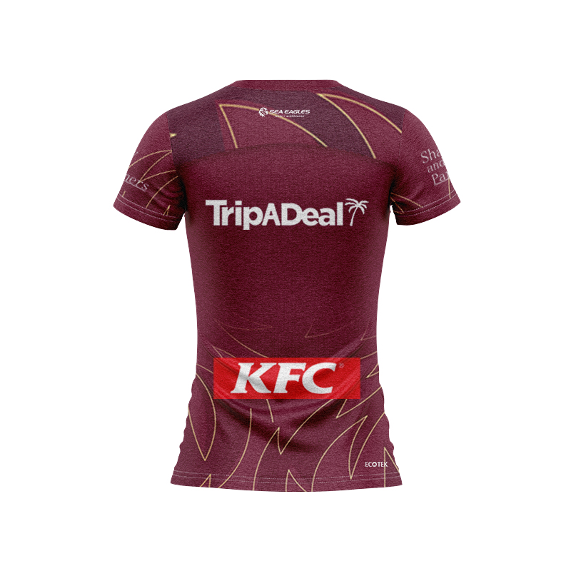Women's NRL Manly Warringah Sea Eagles 2025 Maroon Training Jersey