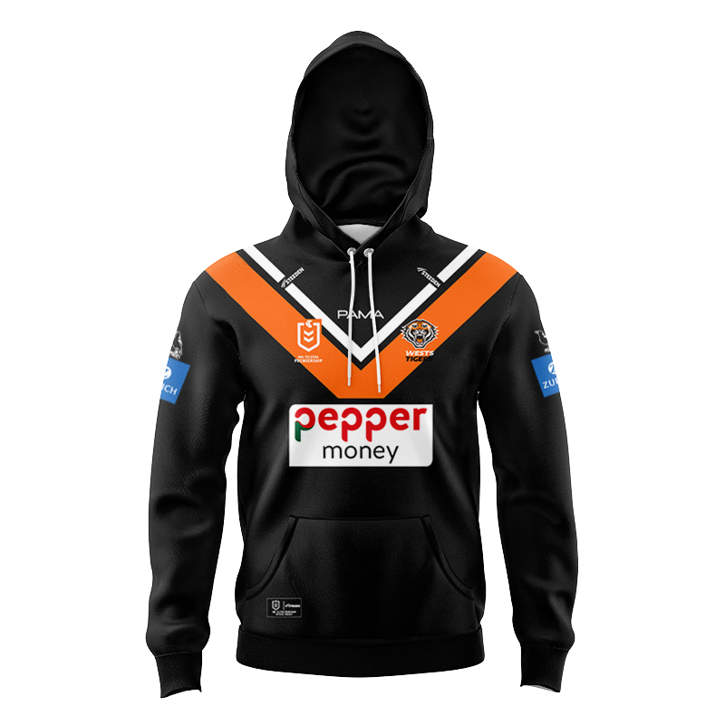 Kid's NRL Wests Tigers 2025 Home Hoodie
