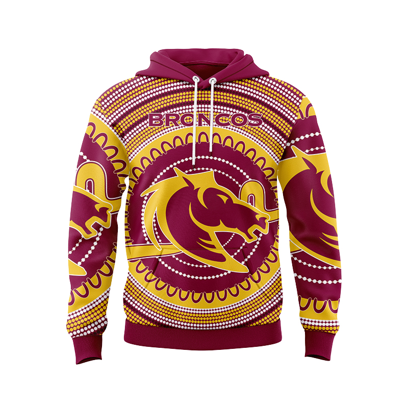 NRL Brisbane Broncos 2021 Indigenous Hoodie