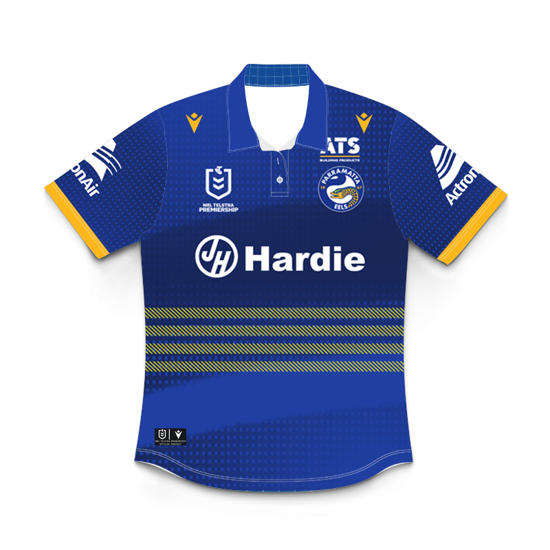 Kid's NRL Parramatta Eels 2025 Home Polo Shirt