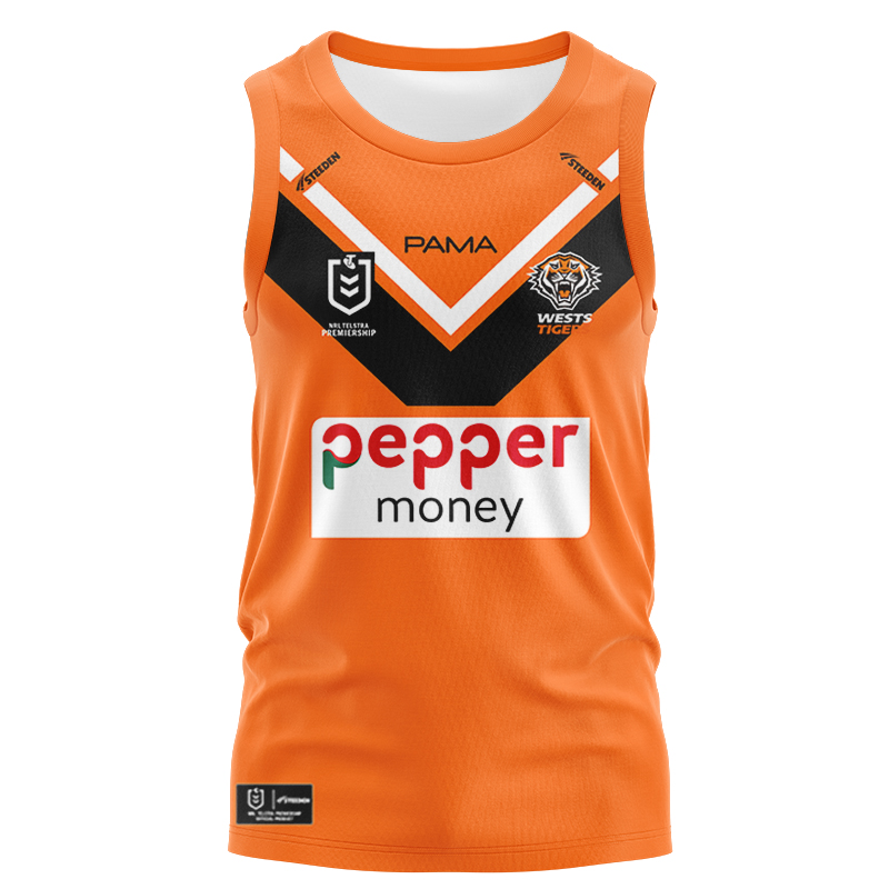 NRL Wests Tigers 2025 Away Singlet