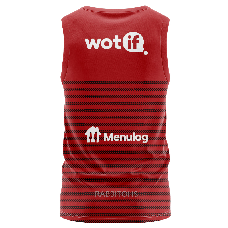 NRL South Sydney Rabbitohs 2024 Red Training Singlet