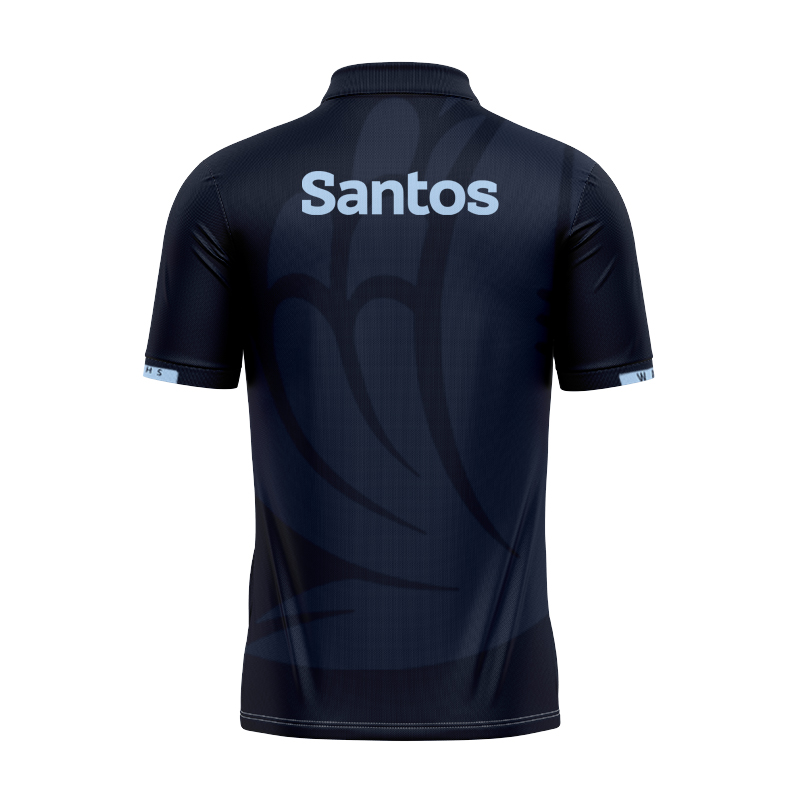NSW Waratahs Super Rugby 2025 Training Polo Shirt