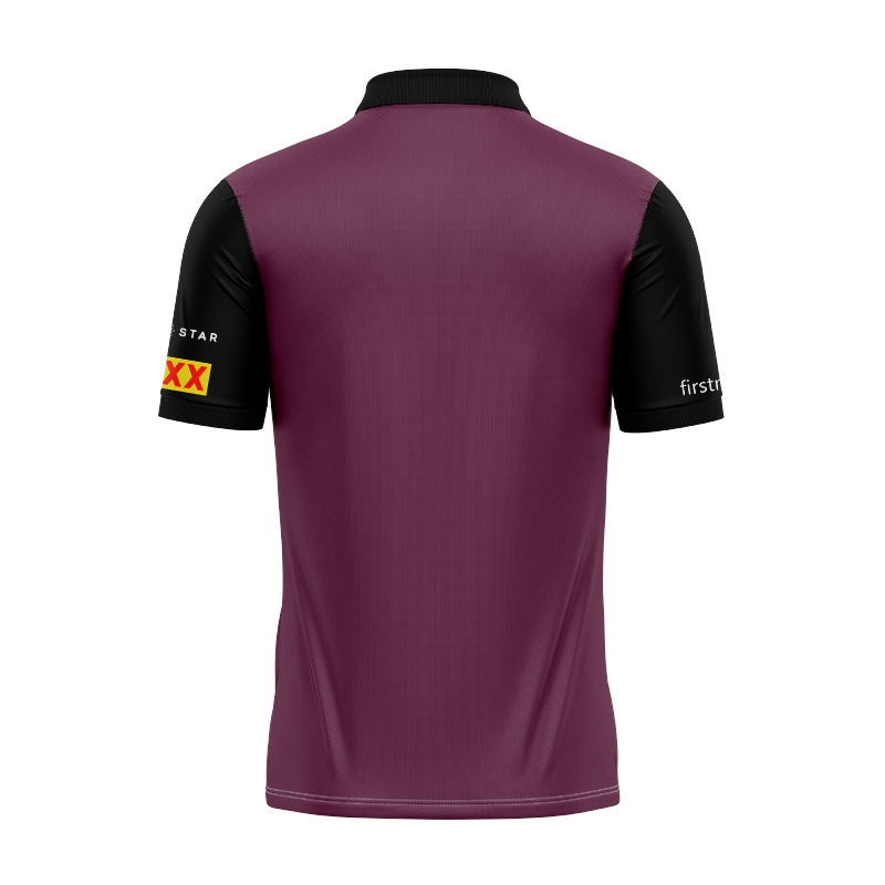 NRL Brisbane Broncos 2024 Maroon Training Polo Shirt