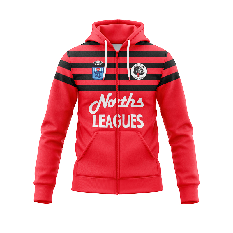 North Sydney Bears 1991 Retro Zipper Hoodie