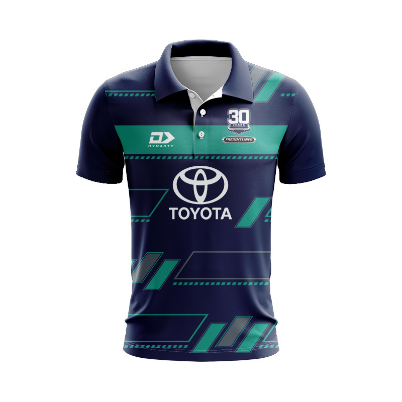 NRL North Queensland Cowboys 2025 Dynasty Blue Polo Shirt