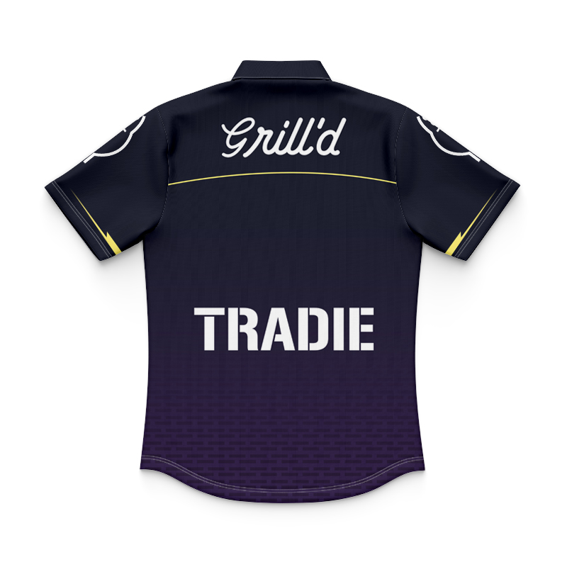 Kid's NRL Melbourne Storm 2025 Run Out Polo Shirt