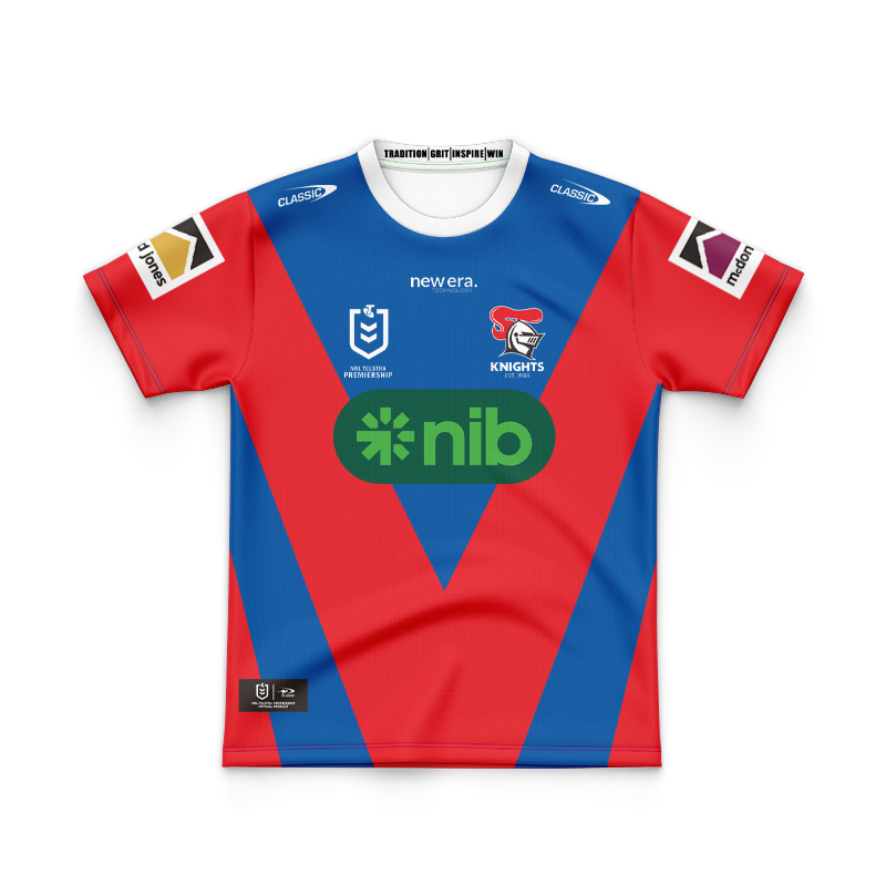 Kid's NRL Newcastle Knights 2025 Home Jersey