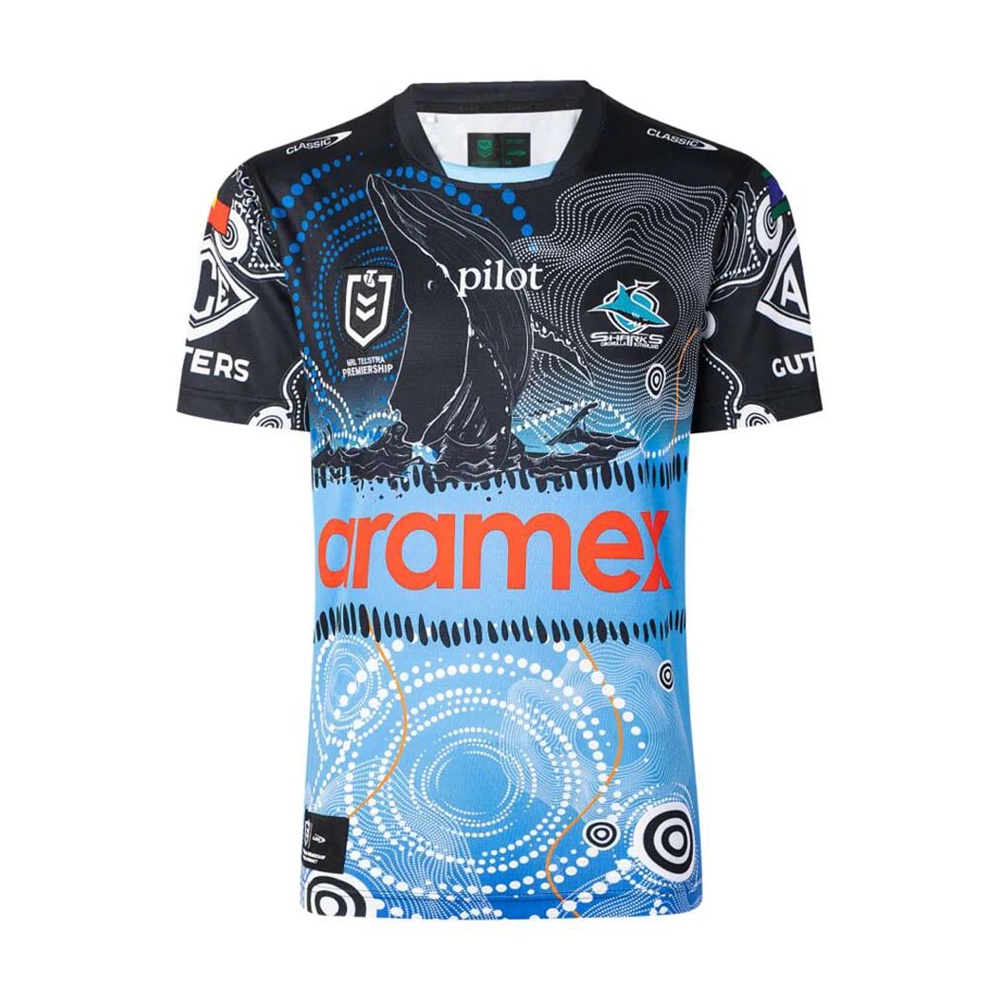 NRL Cronulla-Sutherland Sharks 2025 Indigenous Jersey
