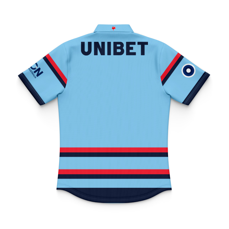 Kid's NRL Sydney Roosters 2025 Blue Training Polo Shirt