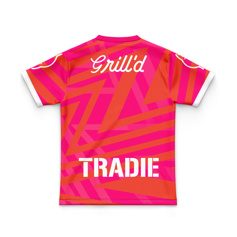 Kid's NRL Melbourne Storm 2025 Orange Warm Up Jersey