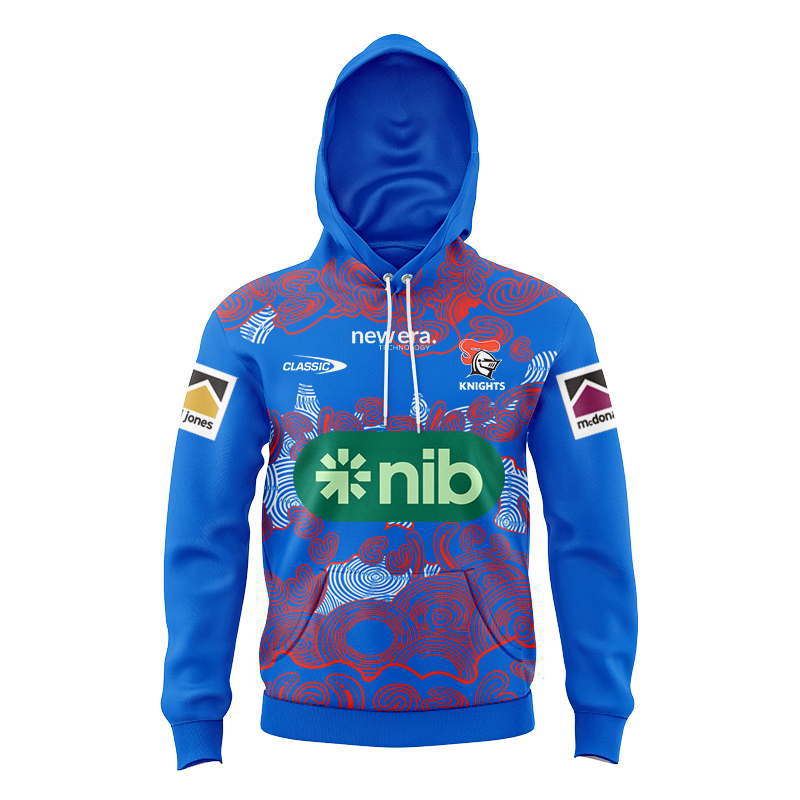 Kid's NRL Newcastle Knights 2024 Warm Up Hoodie