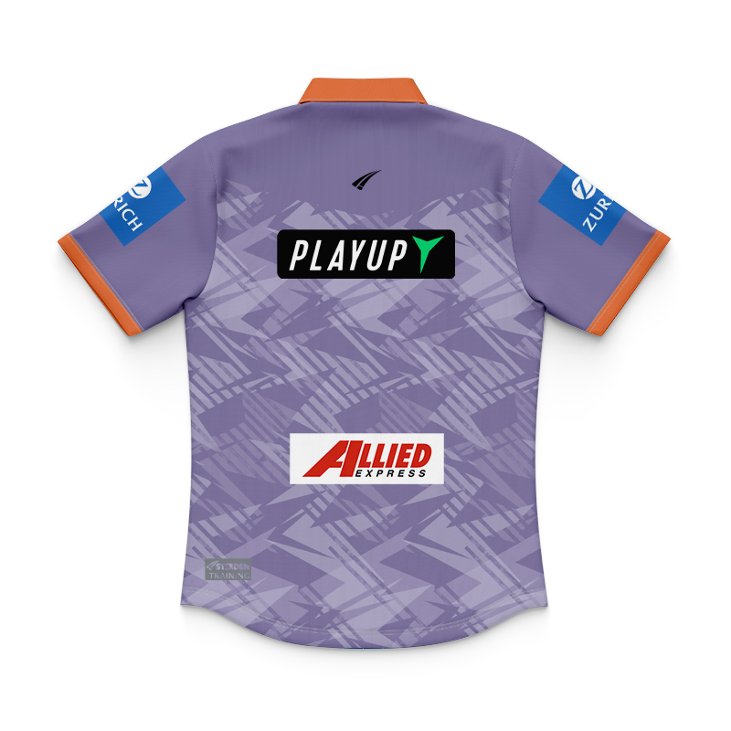 Kid's NRL Wests Tigers 2025 Purple Training Polo Shirt