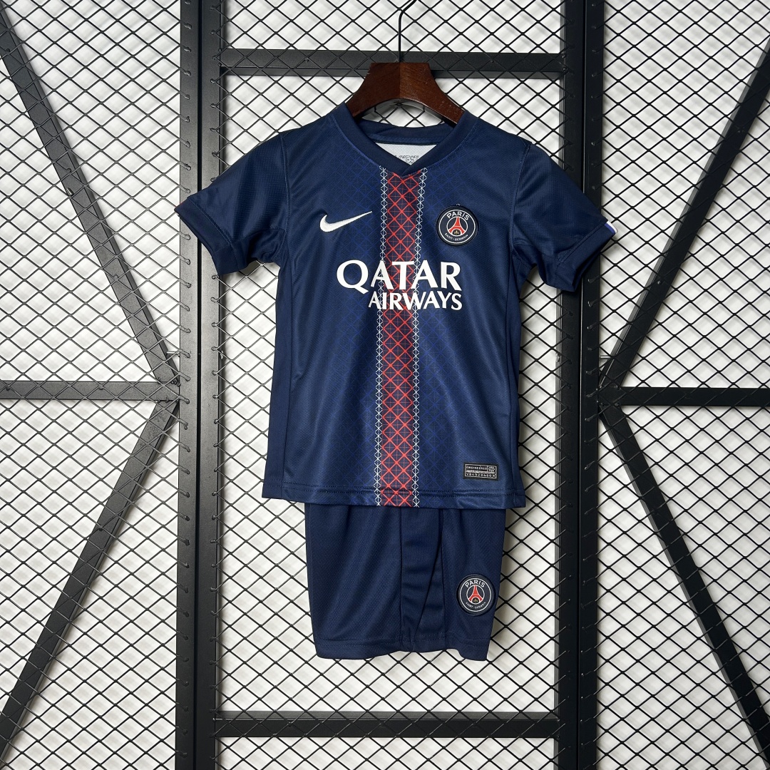 Kid's Paris Saint-Germain PSG Home Kit 2025/26