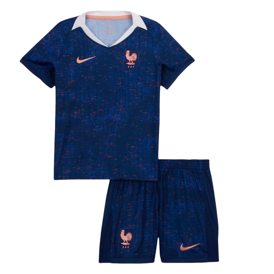 Kid's France Home Jersey For Women's Euro 2025