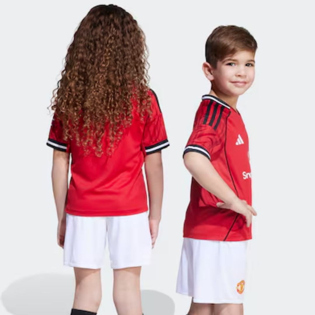 Kid's Manchester United Home Kit 2025/26