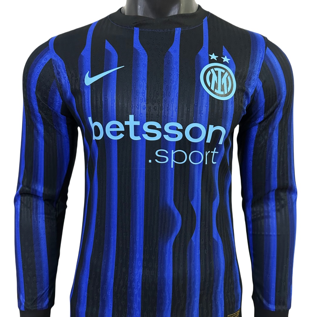 Player Version Inter Milan Home Long Sleeve Jersey 2025/26