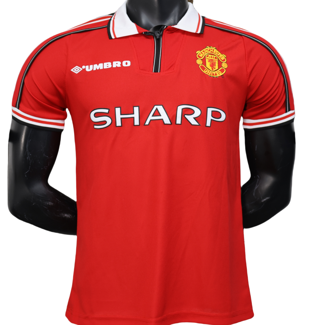 Retro Player Version Manchester United Home Jersey 1998/99