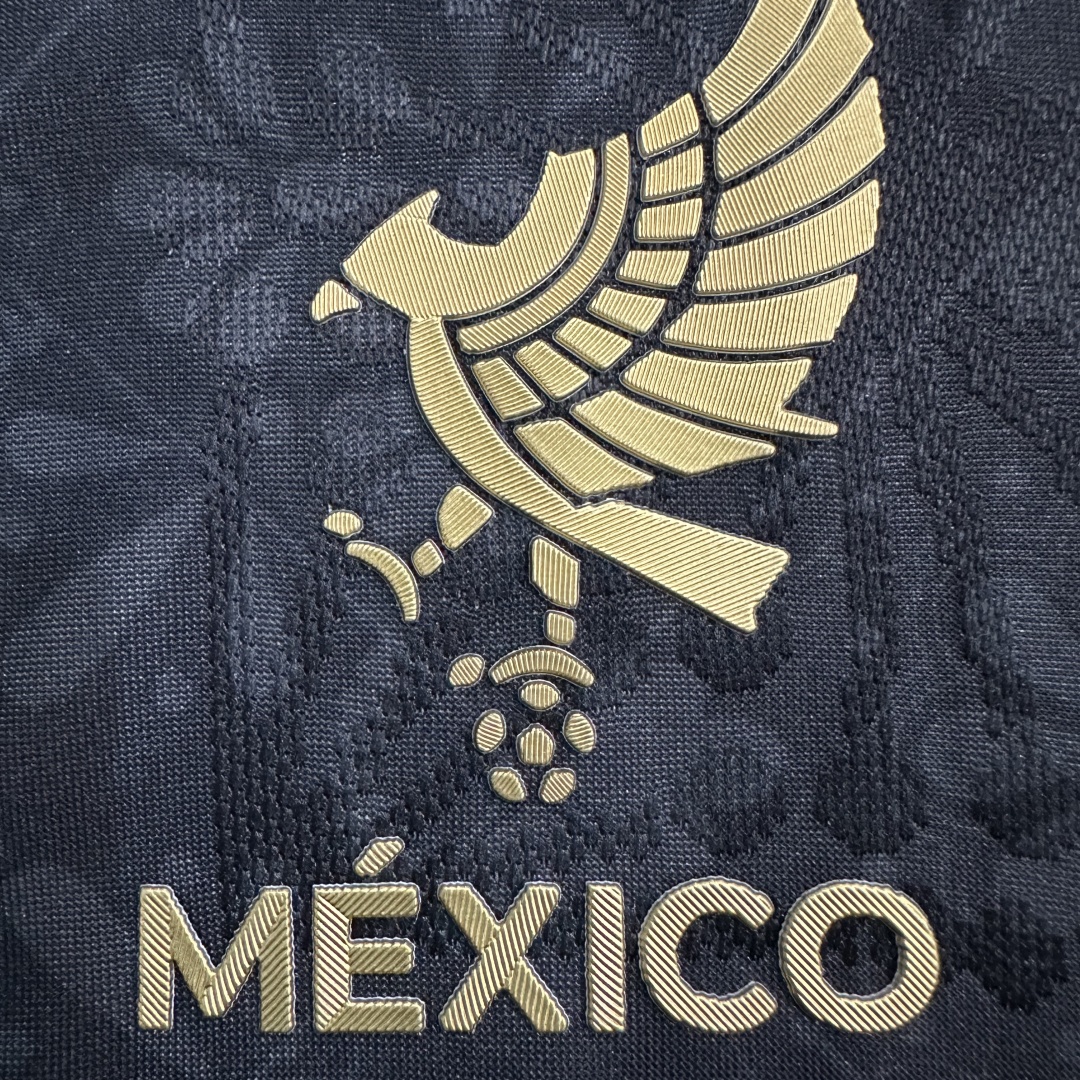 Player Version Mexico Black with Floral Pattern Design Jersey 2025