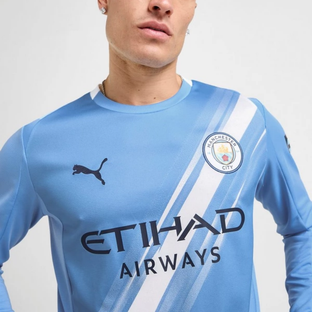 Manchester City Home Long Sleeve Jersey 2025/26