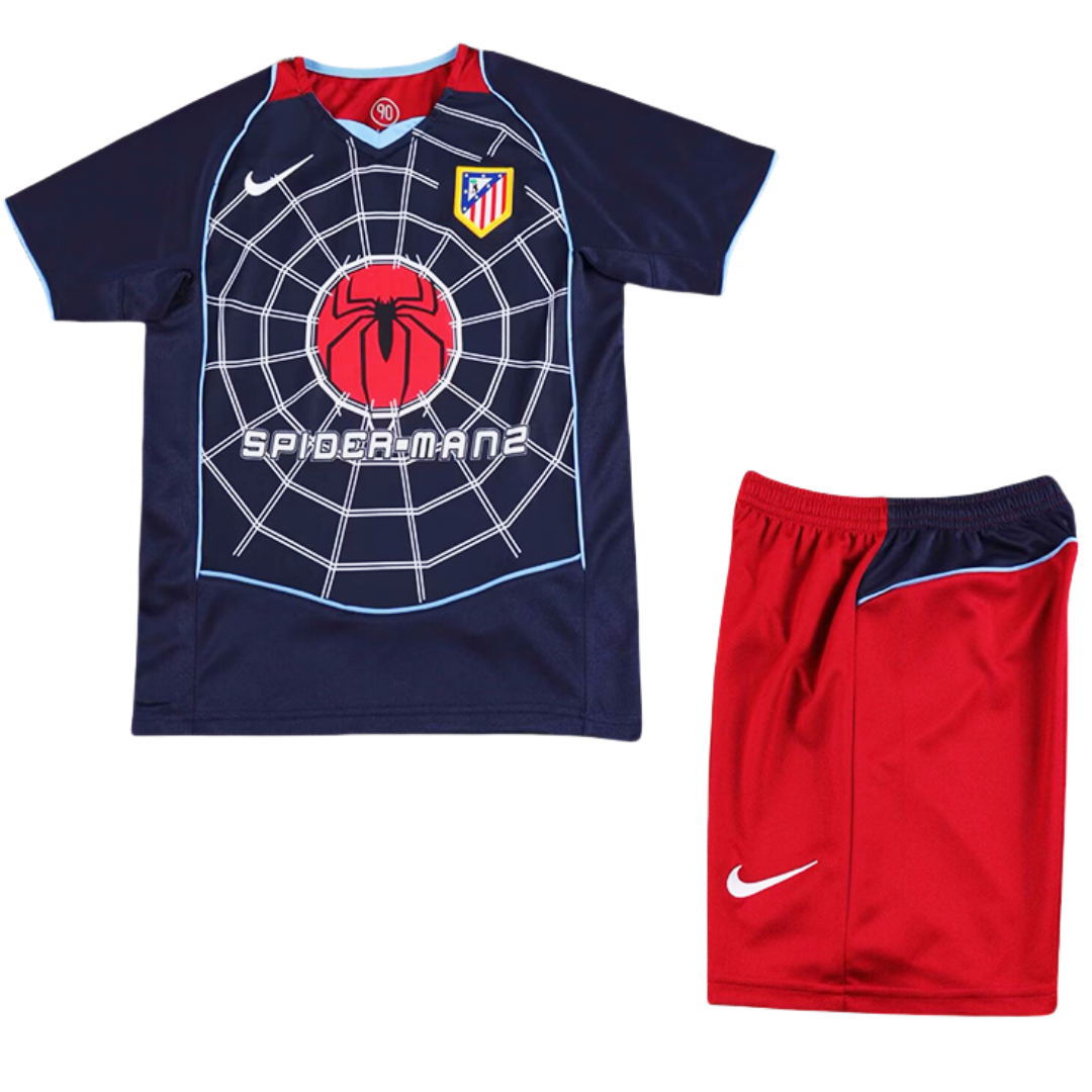 Kid's Retro Atletico Madrid Away Kit 2004/05