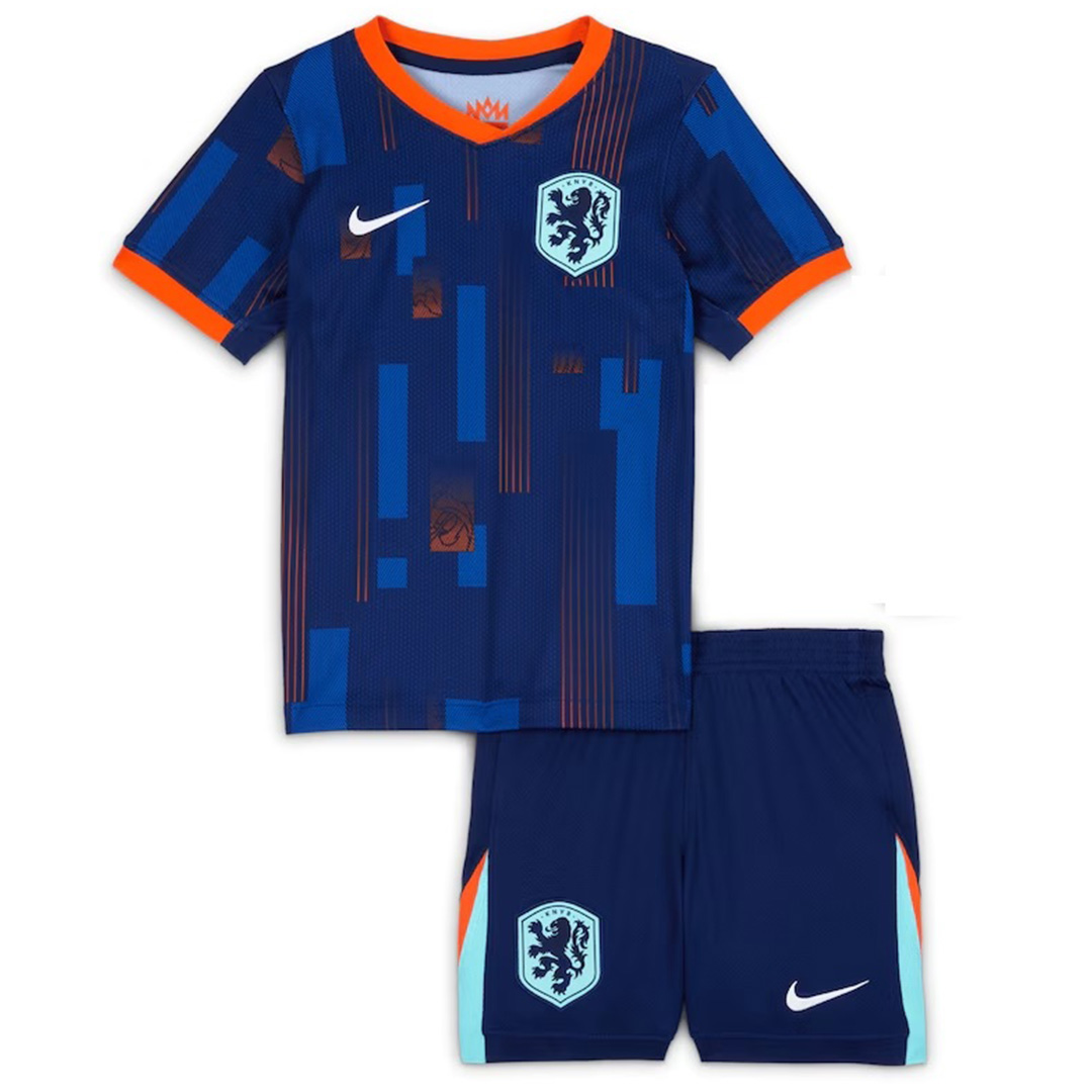 Kid's Netherlands Away Jersey+Shorts EURO 2024