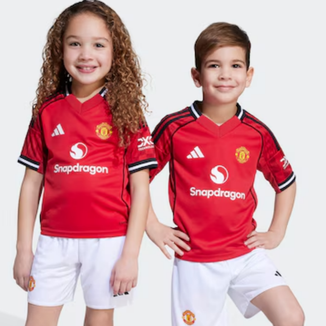 Kid's Manchester United Home Kit 2025/26