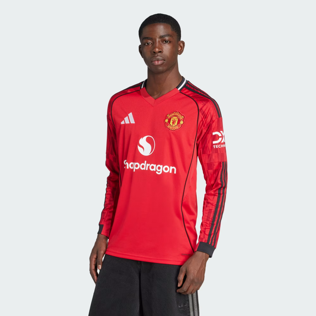 Manchester United Home Long Sleeve Jersey 2025/26