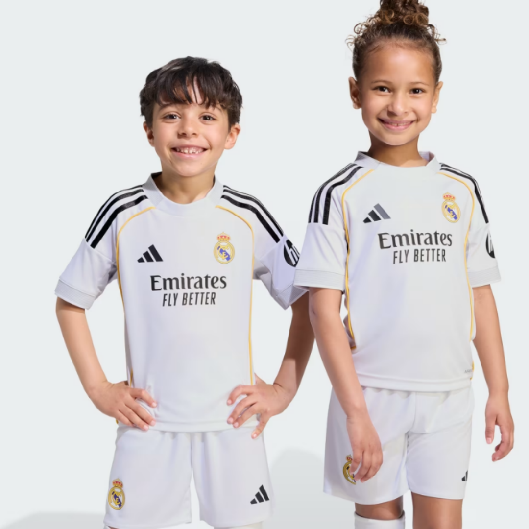 Kid's Real Madrid Home Kit 2025/26