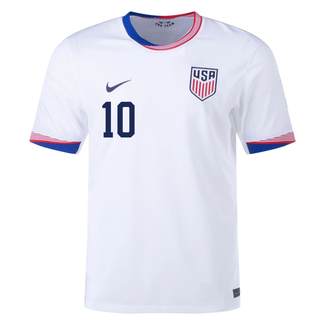 Christian Pulisic #10 USMNT USA Home Jersey Copa America 2024
