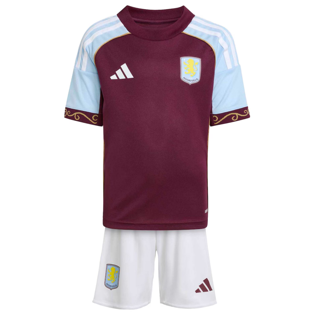 Kid's Aston Villa Home Kit 2025/26