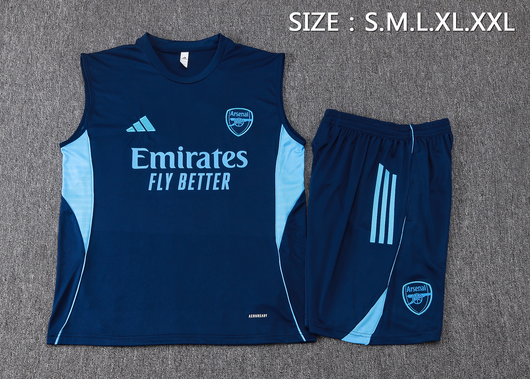 Arsenal Sleeveless Training Kit Blue 2025/26