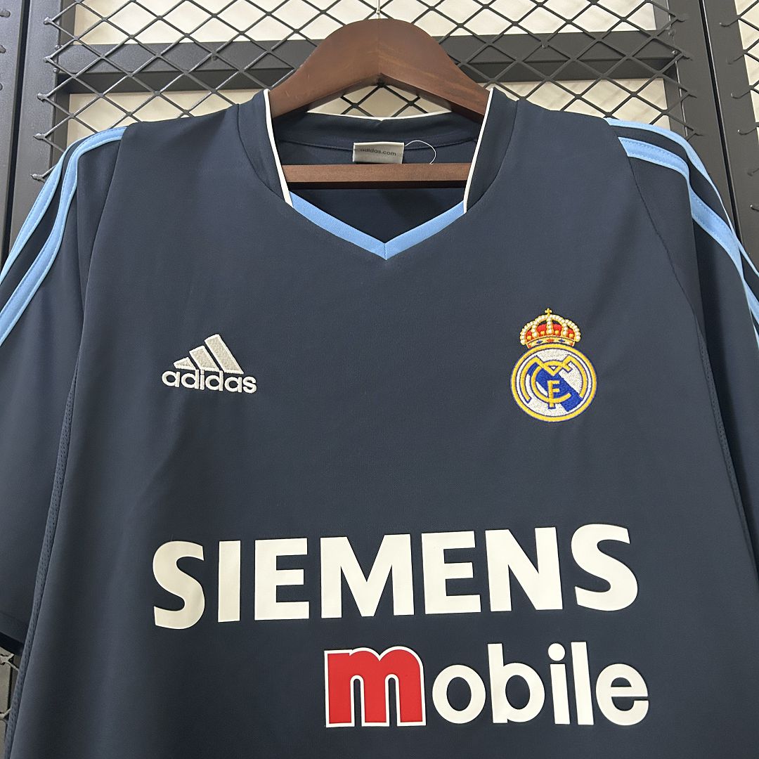 Real Madrid Retro Jersey Away Custom Soccer Shirt 2003/04