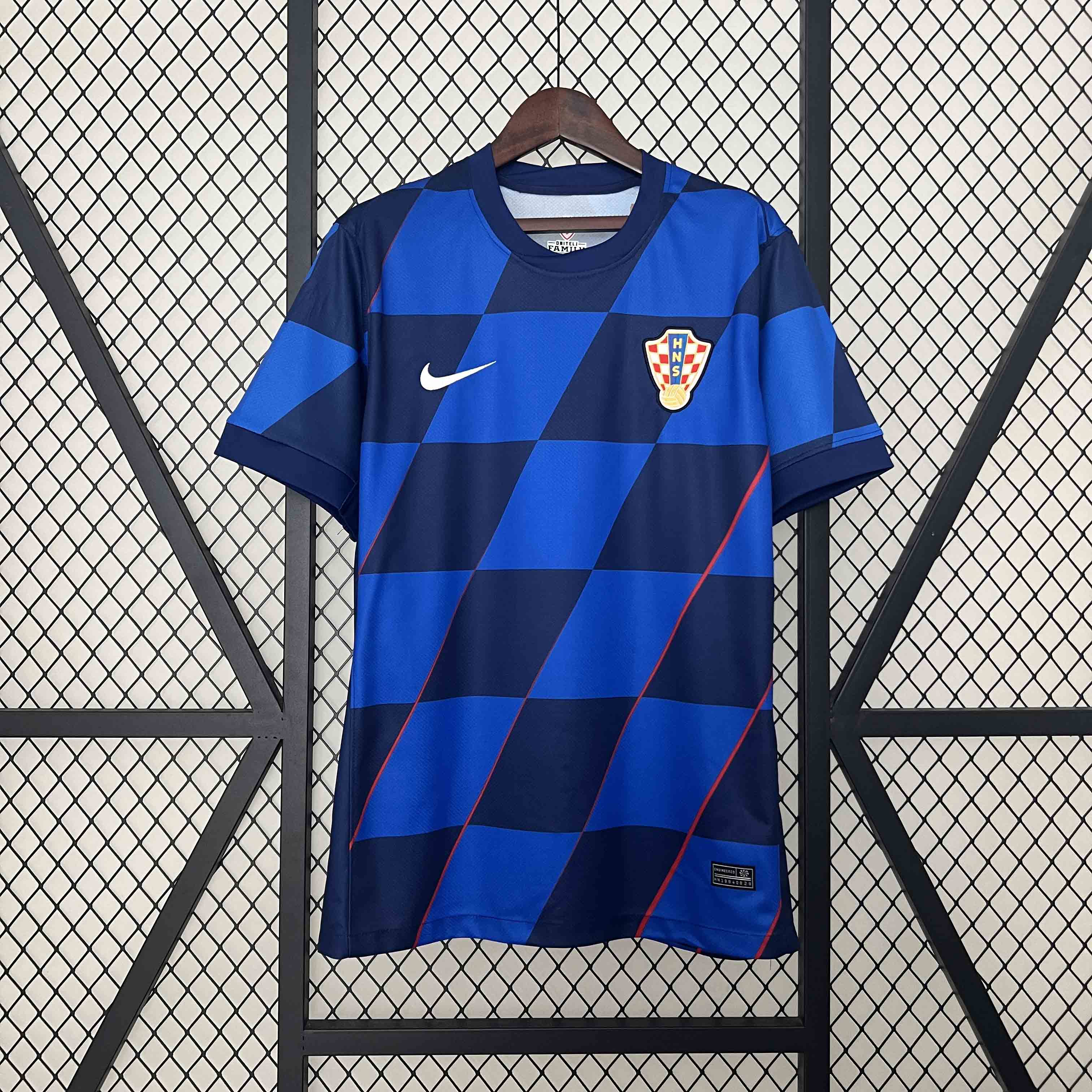 Croatia Soccer Jersey Away Custom Shirt EURO 2024