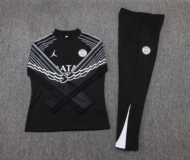 PSG Training Kit (Sweatshirt+Pants) Black 2025/26
