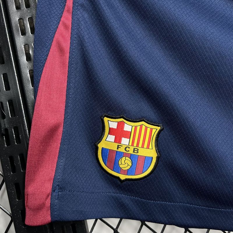 Barcelona Soccer Shorts Custom Home 2024/25