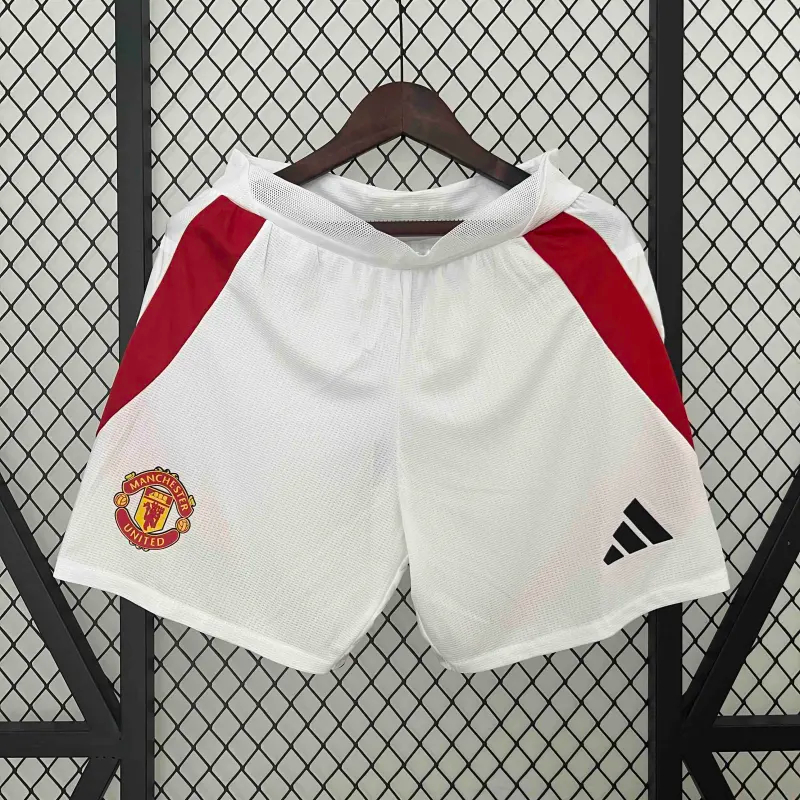 Manchester United Home Football Jersey Shorts 2024/25