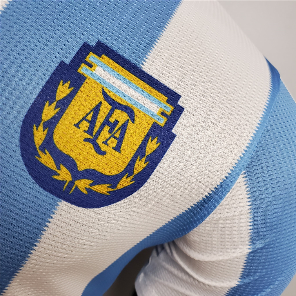 Argentina Authentic Retro Jersey Home Football Jersey 1986