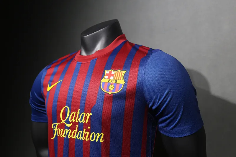 Authentic Barcelona Retro Jersey Home Soccer Shirt 2011-12