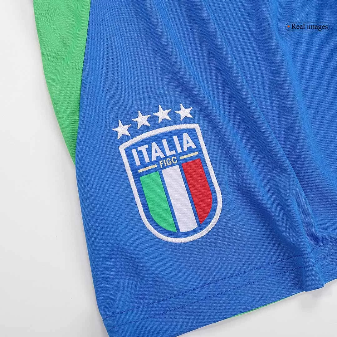 Italy Away Football Uniform Kids Kit Jersey+Shorts EURO 2024