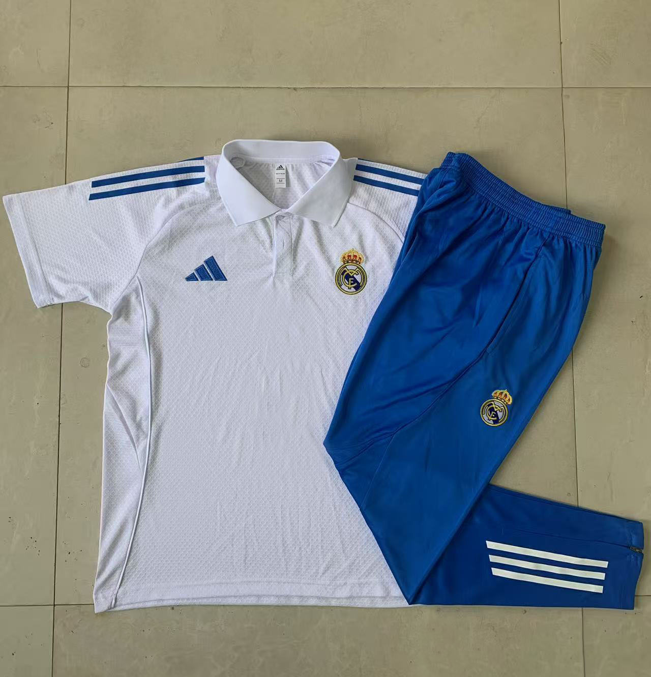 Real Madrid Training Kit (Polo+Pants) White 2025/26