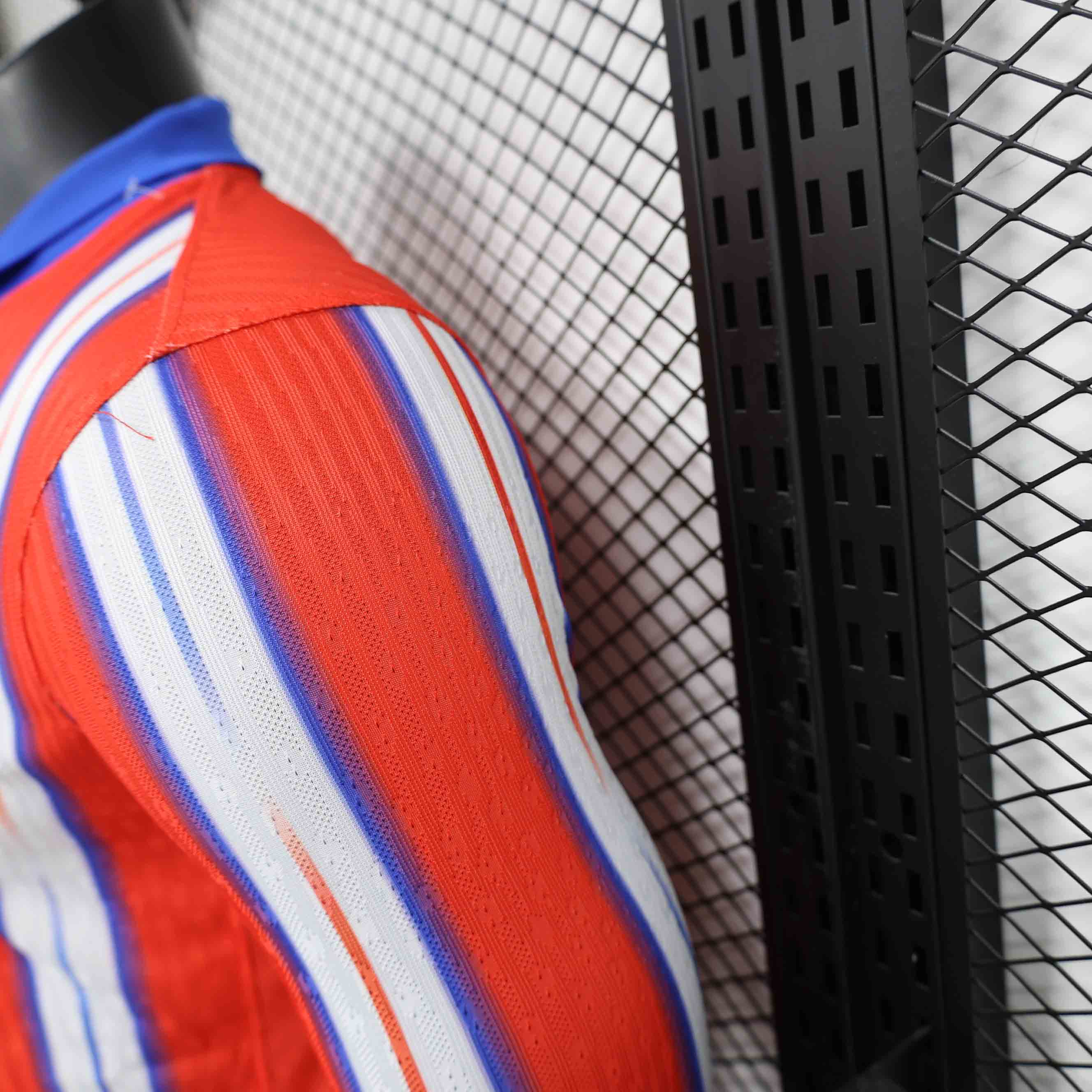 Authentic Soccer Jersey Atletico Madrid Home Long Sleeve Shirt 2024/25