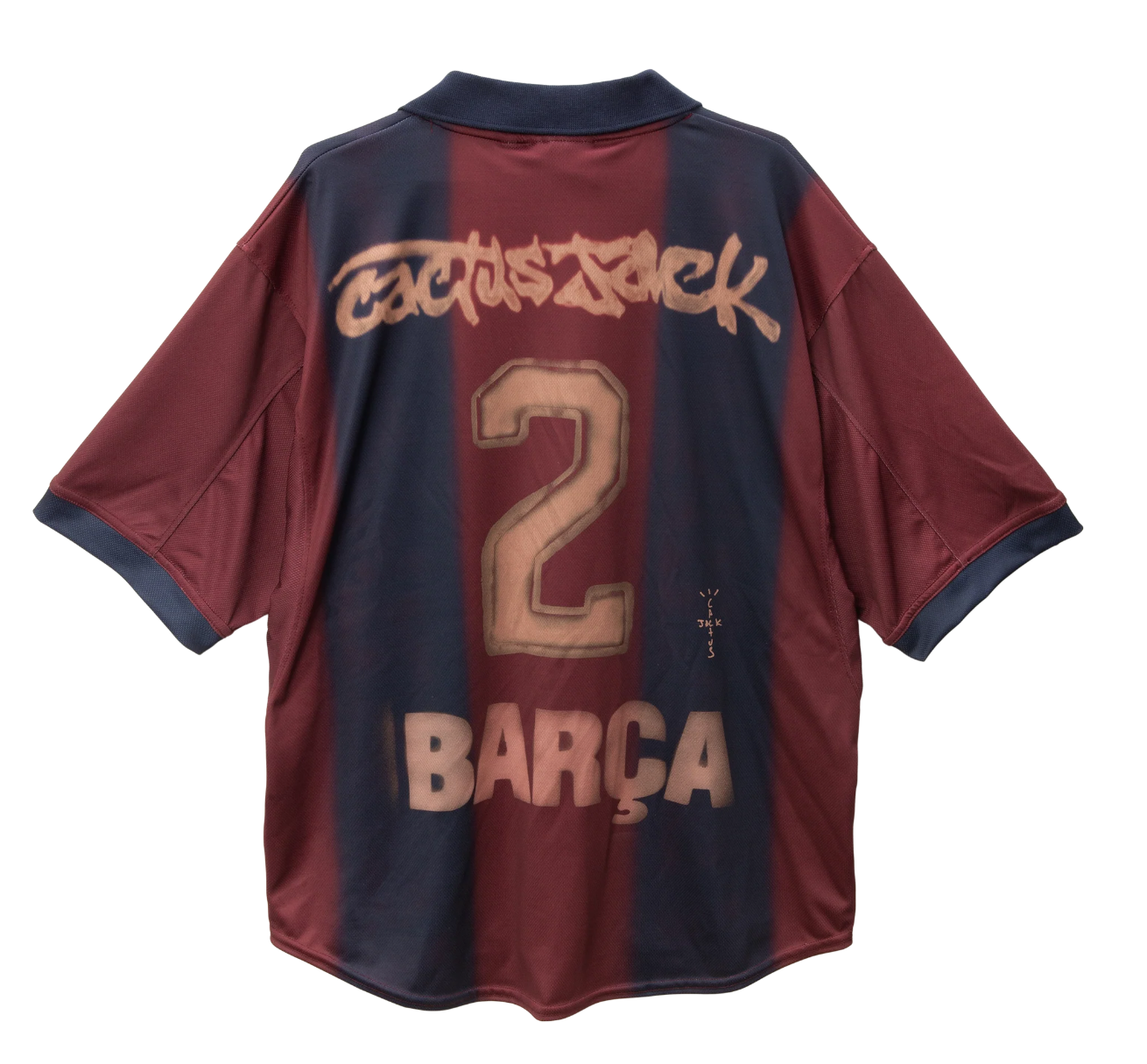 Authentic CJ X FC BARCELONA RETRO 2000/01 HOME SKELETON JERSEY