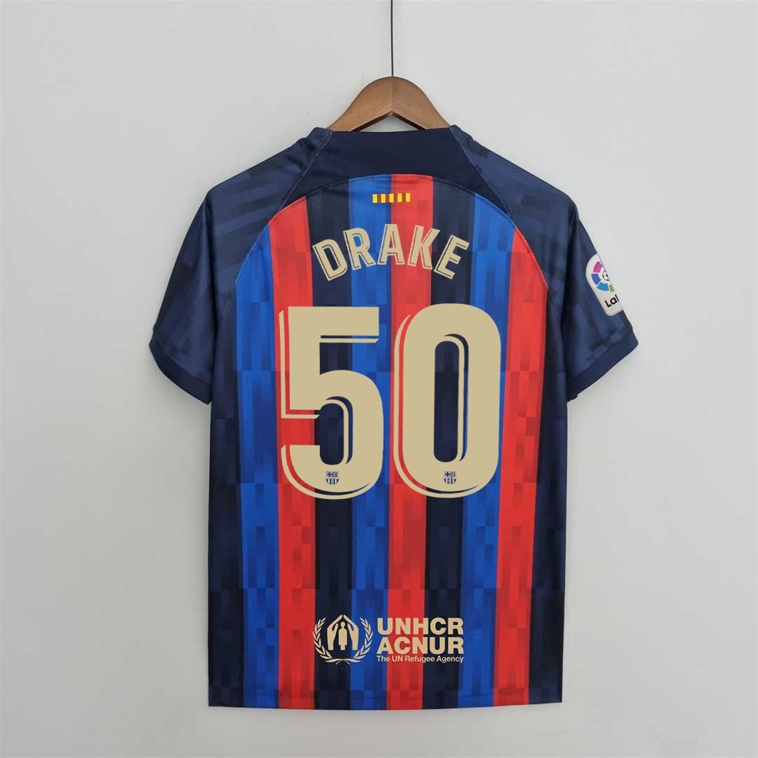 Barcelona Home Owl Version Soccer Jersey Custom Shirt 2022/23