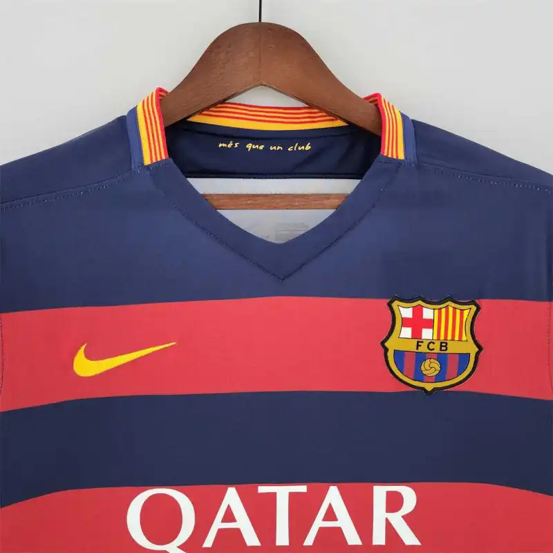 Barcelona Retro Jersey Home Soccer Shirt 2015-16