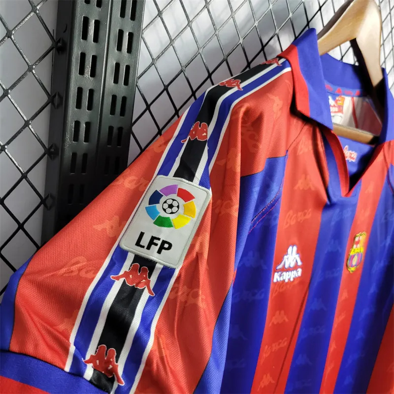 Barcelona Retro Jersey Home Soccer Shirt 1996-97