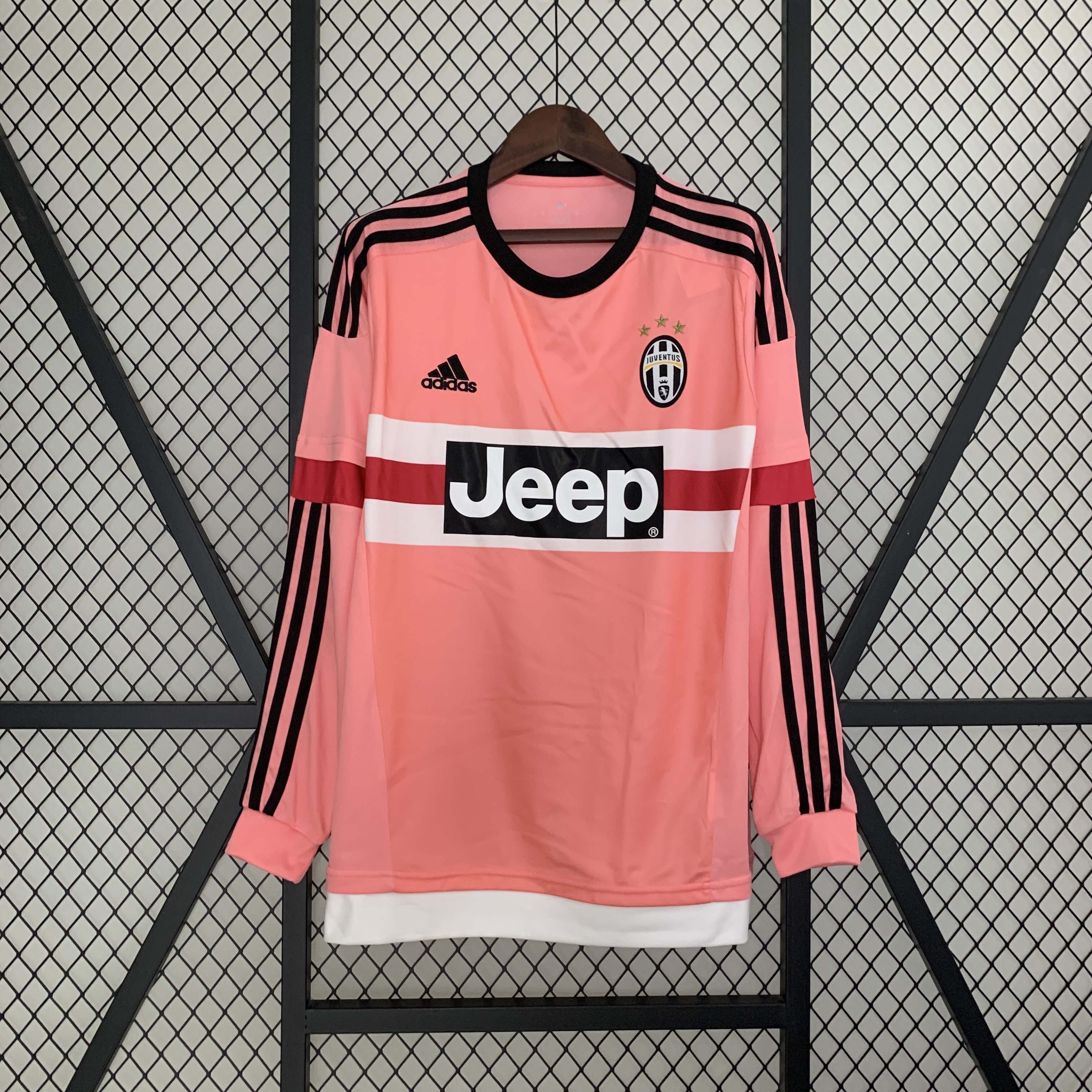 Juventus Retro Soccer Jersey Away Long Sleeve Custom Shirt 2015-16
