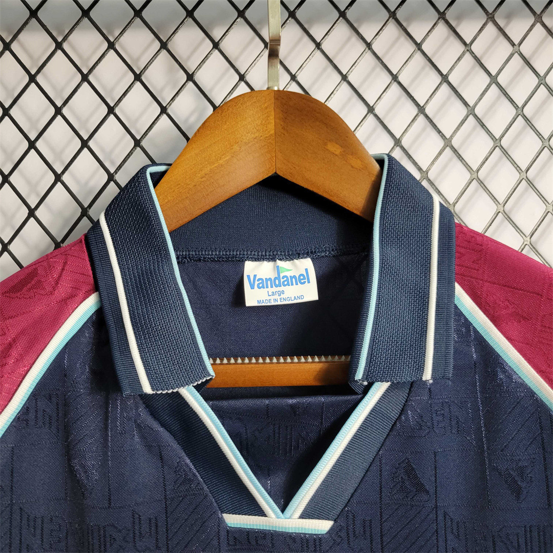 West Ham United Retro Football Jersey Iron Maiden Home Joint Board Shirt 1999/01