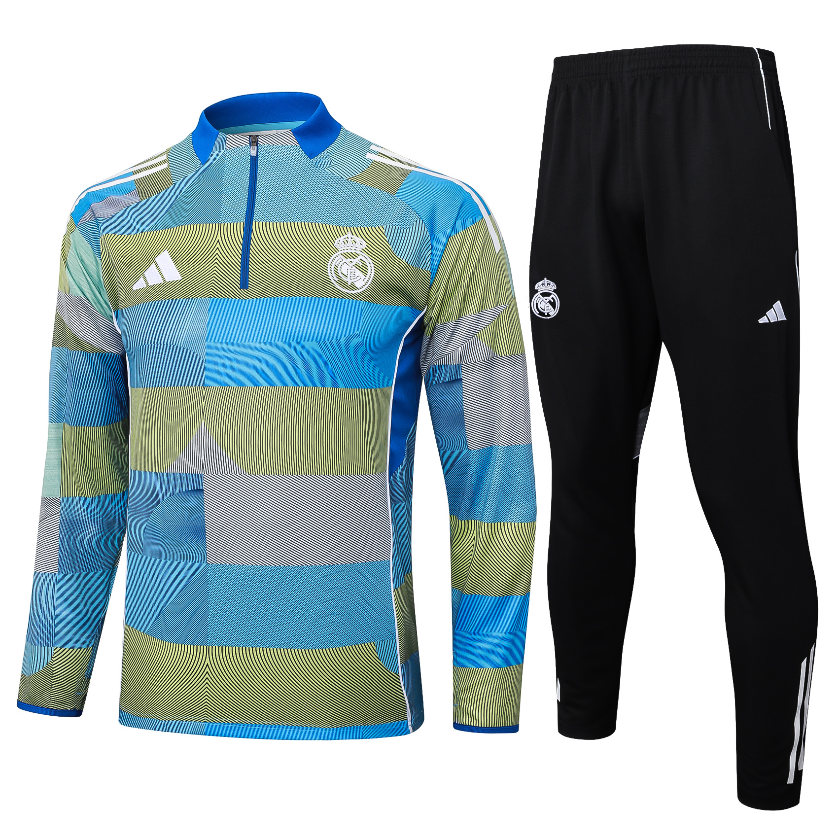 Real Madrid Training Kit (Sweatshirt+Pants) Green 2025/26